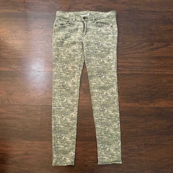 Rag & Bone green army pattern skinny jeans size 31 - Picture 2 of 13